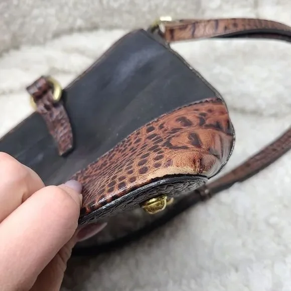 Brahmin Black and brown leather Satchel - Picture 8 of 14